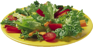 Fresh organic salad every day