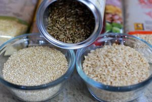 Whole gluten free grains for eye health