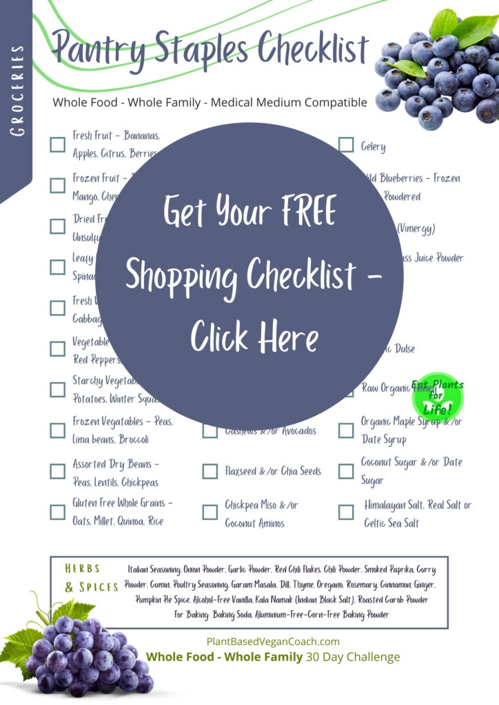 Free WFPB Shopping List